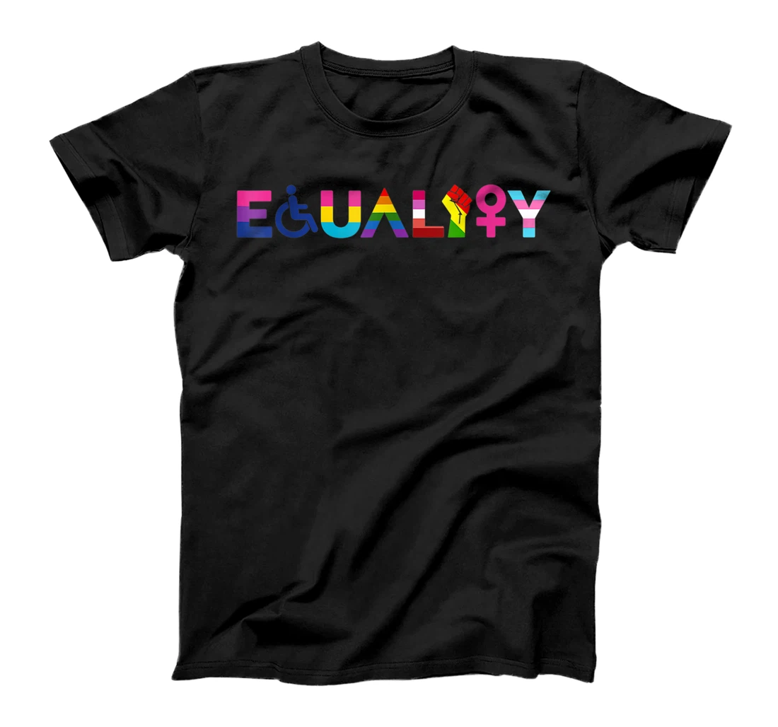 Personalized EQUALITY Equal Rights LGBTQ Ally Unity Pride Feminist T-Shirt, Kid T-Shirt and Women T-Shirt