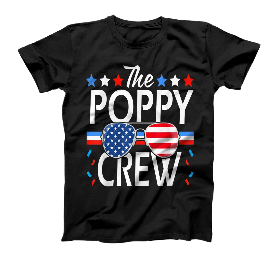 Poppy Crew 4Th Of July Patriotic American Family Matching T-Shirt, Women T-Shirt