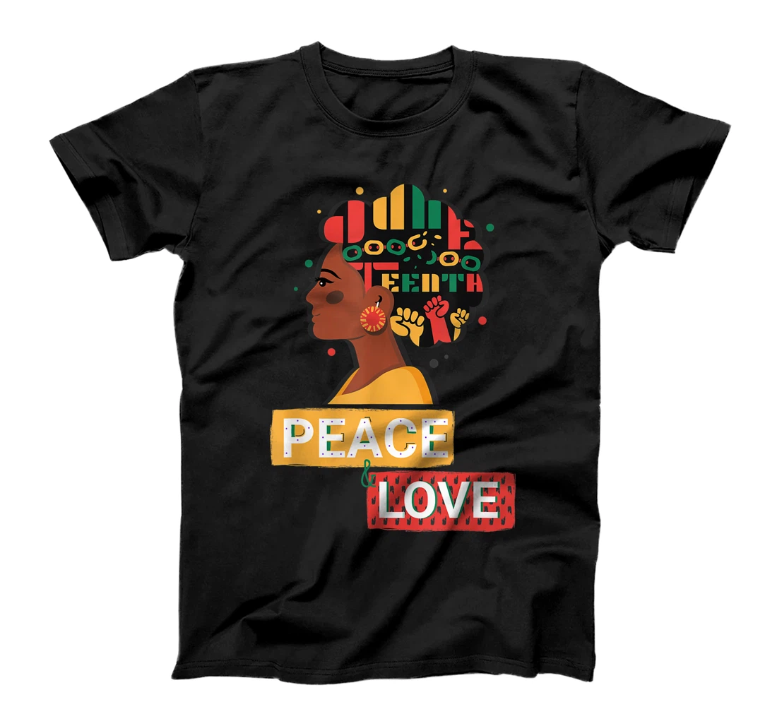 Peace Love Juneteenth Black Freedom Pride independence day T-Shirt, Kid T-Shirt and Women T-Shirt