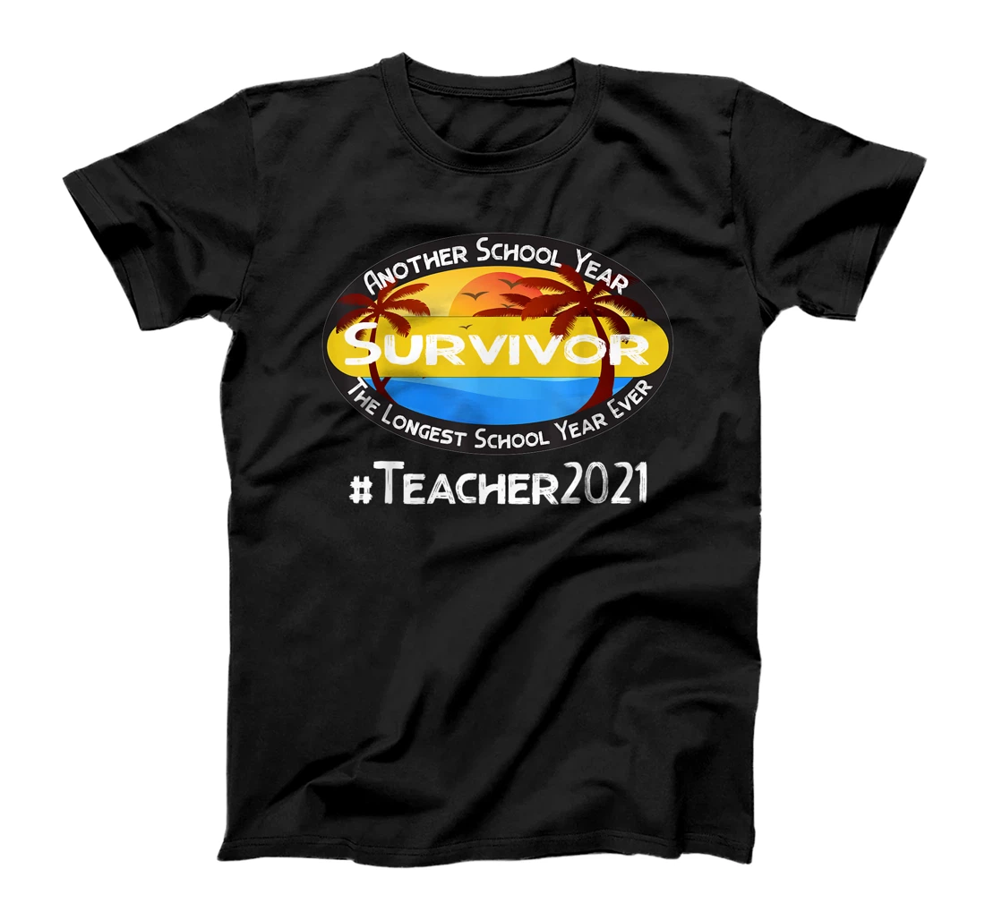 Personalized School Year Survivor Teacher 2021 End Of School Year T-Shirt, Women T-Shirt