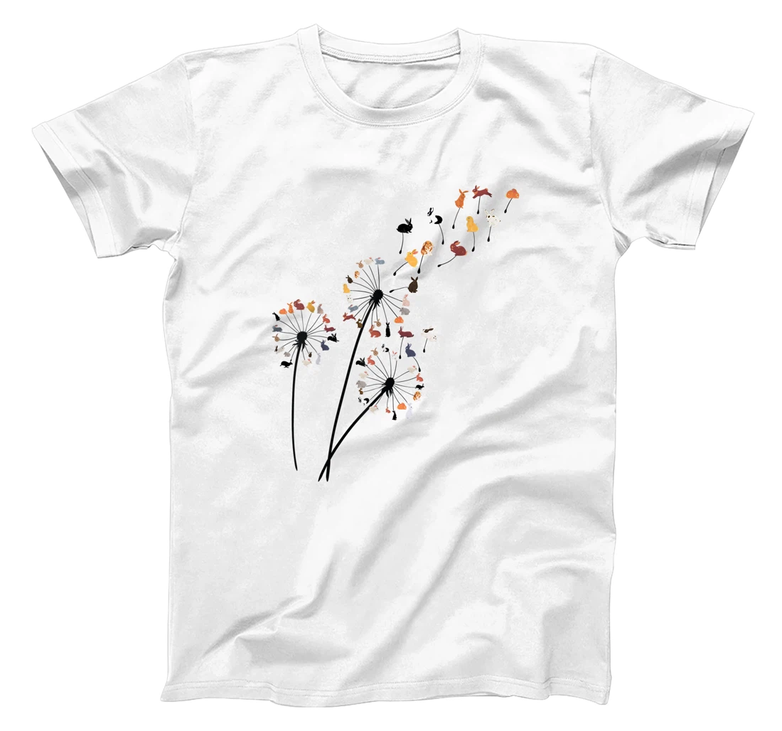 Dandelion Rabbit Flower, Floral bunny Tree Lover T-Shirt, Kid T-Shirt and Women T-Shirt