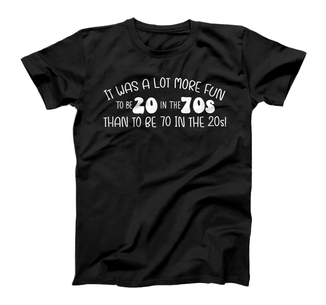 Retro 70s / Funny 20 in the 70s / Aging T-Shirt, Women T-Shirt