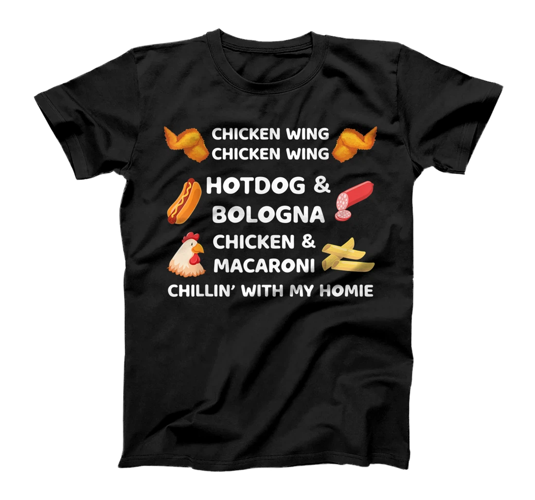 Personalized Funny Saying Chicken Wing Chicken Wing Hot Dog & Bologna T-Shirt, Kid T-Shirt and Women T-Shirt