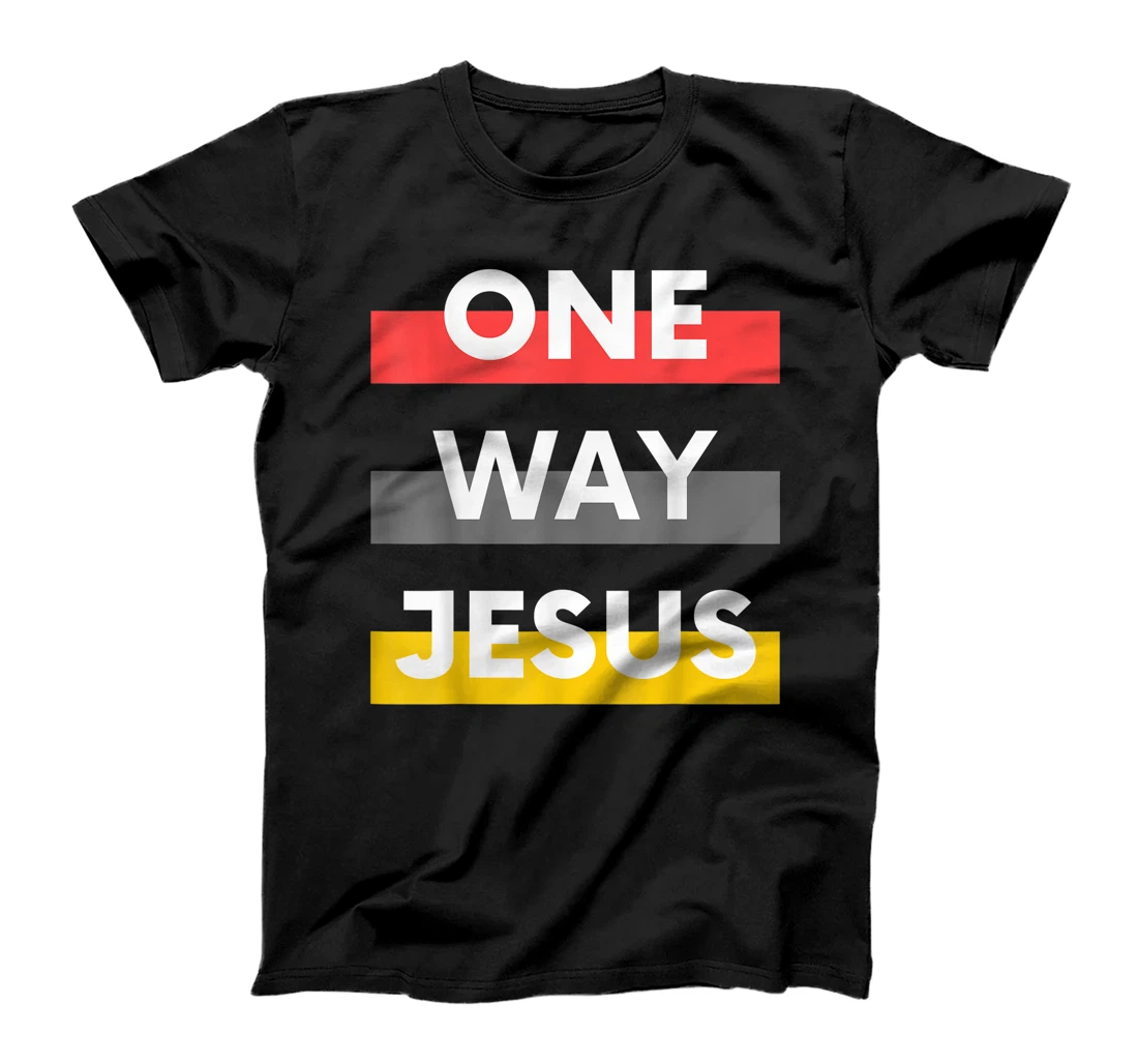 Personalized One Way Jesus | Christian Worship Fashion God Pray Bible T-Shirt, Kid T-Shirt and Women T-Shirt