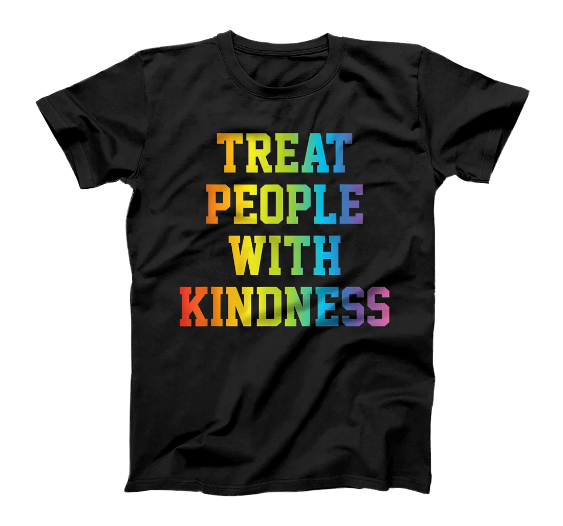 Personalized Treat People With Kindness Queer LGBTQ+ Love Equality Bi T-Shirt, Women T-Shirt