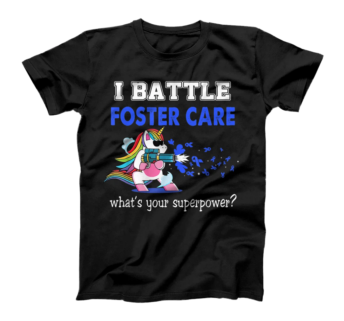 Personalized An Unicorn Warrior I Battle Foster Care T-Shirt, Women T-Shirt