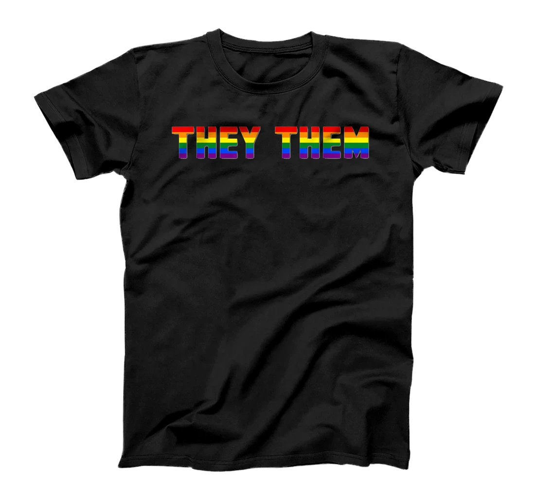 Personalized They Them Pronoun T-Shirt, Kid T-Shirt and Women T-Shirt