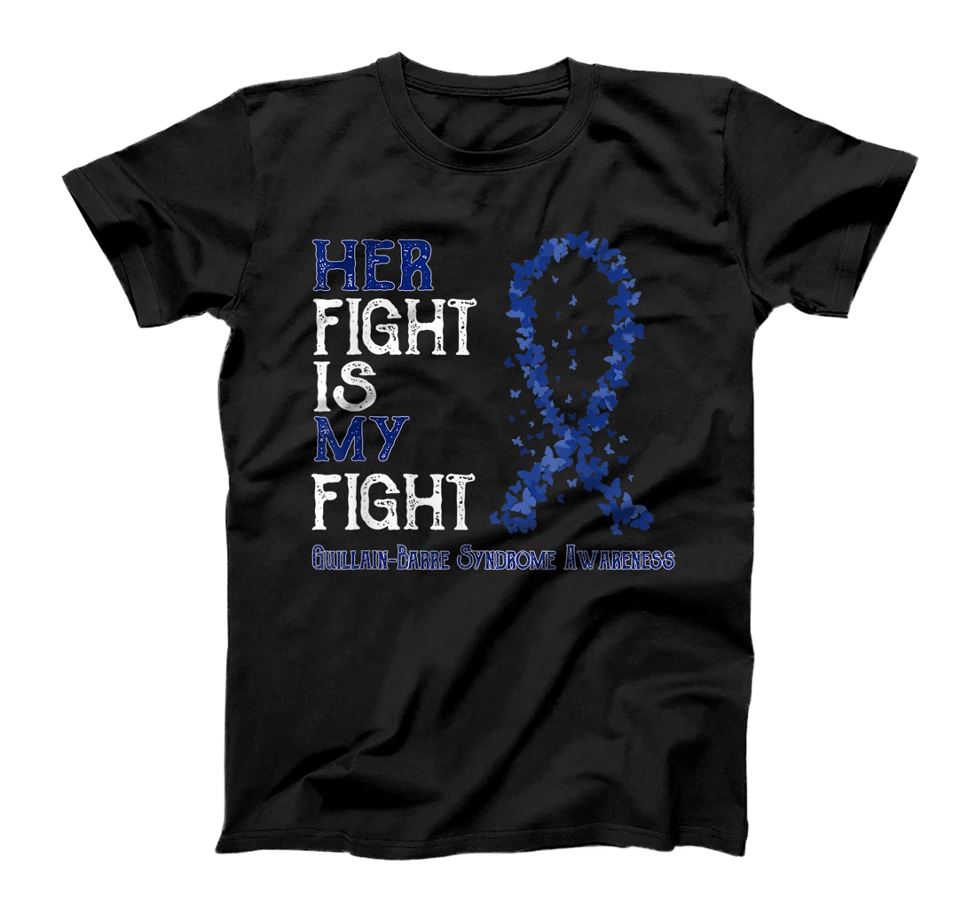 Personalized Her Fight Is My Fight Guillain-Barre Syndrome Awareness T-Shirt, Women T-Shirt