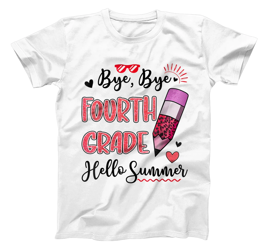 Personalized Peace out 4th Grade Bye Bye Fourth Grade Hello Summer Grad T-Shirt, Kid T-Shirt and Women T-Shirt