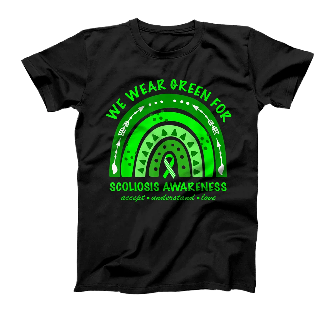 We wear teal for Scoliosis Awareness T-Shirt, Women T-Shirt