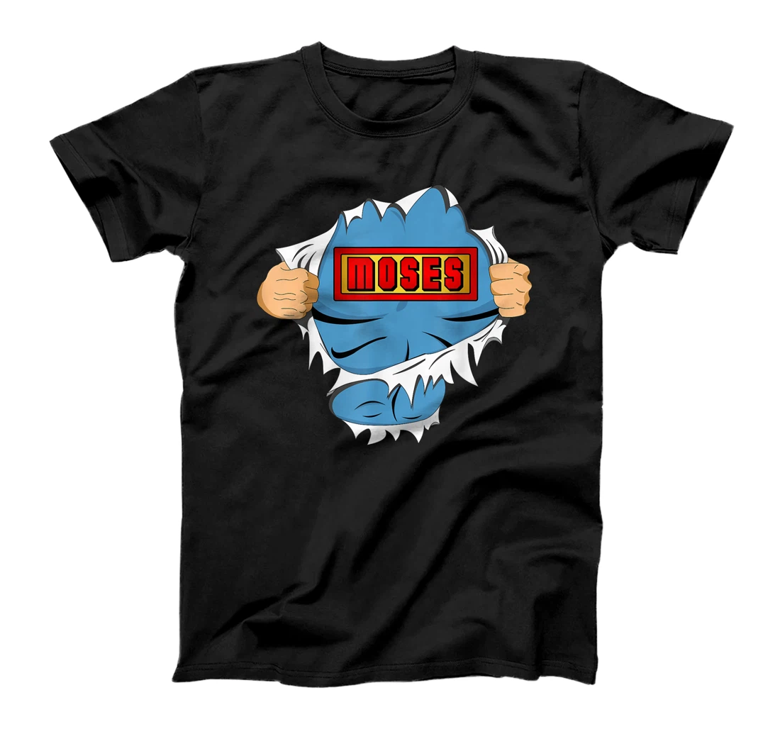 Moses First Name Superhero For Boys Named Moses T-Shirt, Kid T-Shirt