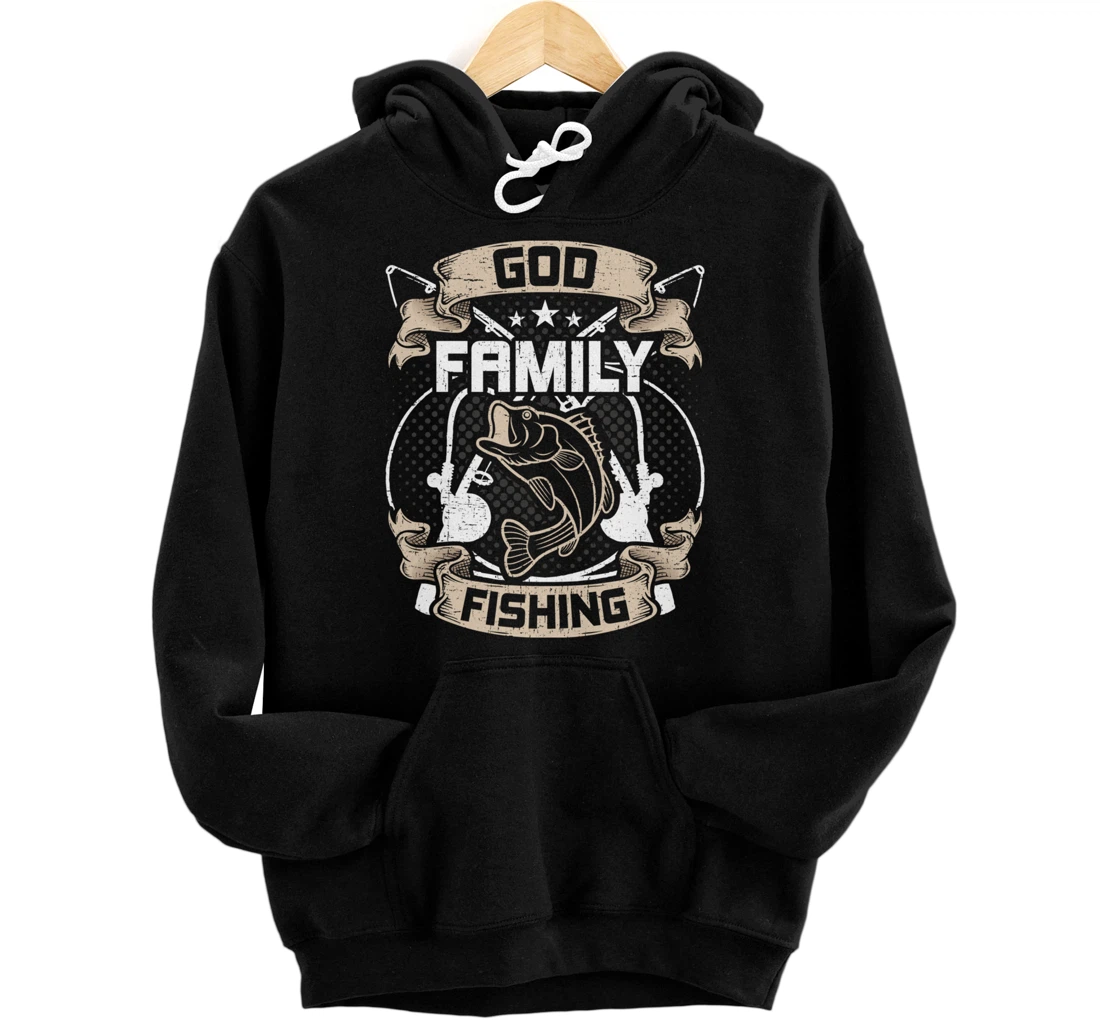 God Family Fishing Fly Fishing Pullover Hoodie