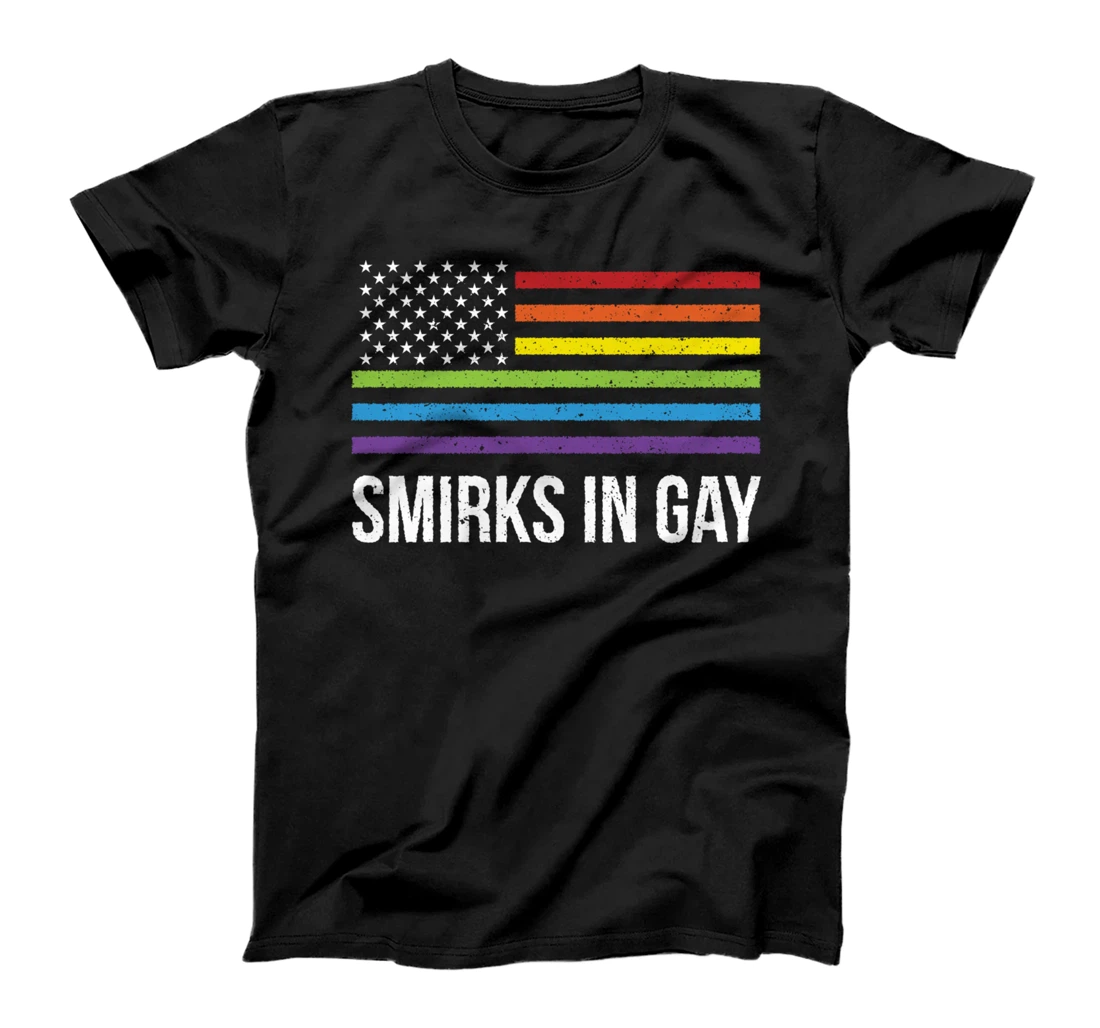 Smirks In Gay LGBTQ Funny Pride Humor Pride Month T-Shirt