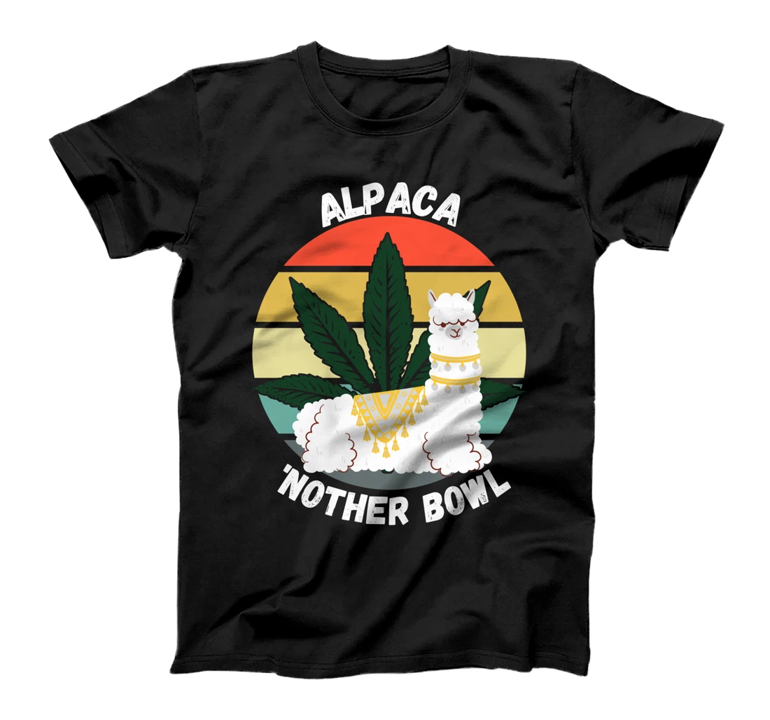 Alpaca 'Nother Bowl Funny Weed Pun Retro Marijuana T-Shirt