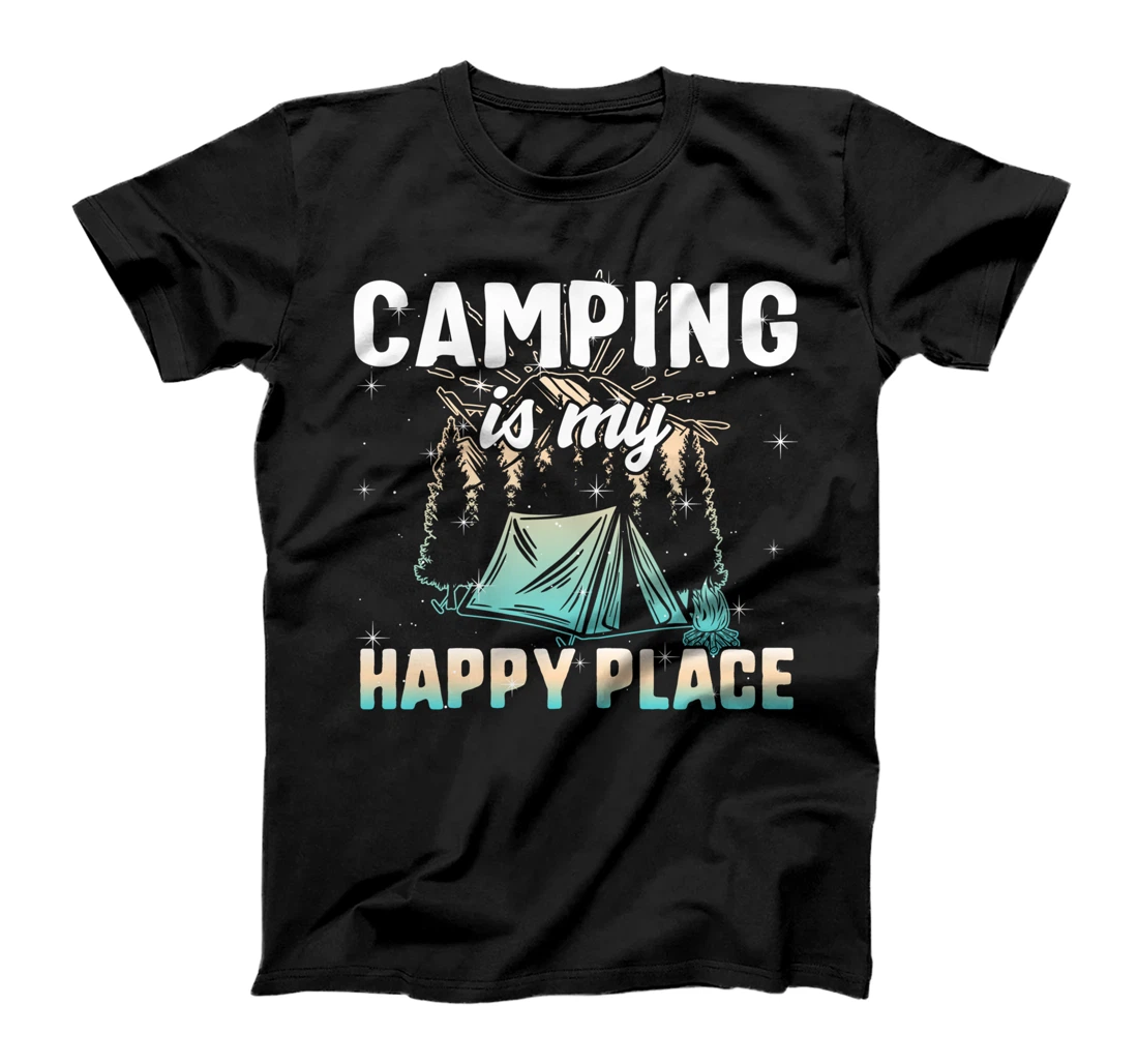 Camping Is My Happiest Place Hiking Buddie Family Campers T-Shirt