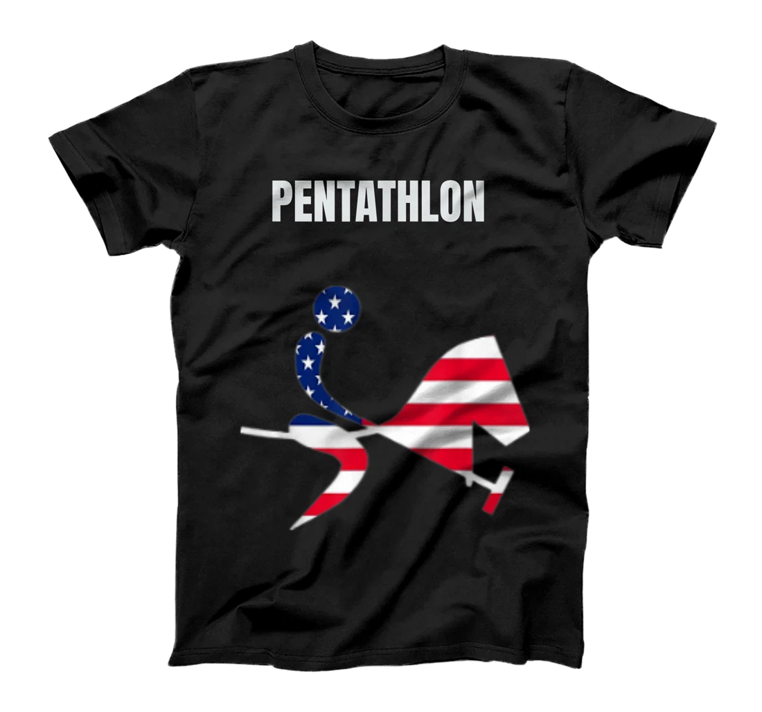 Pentathlon USA 2021 Flag Tee Tokyo 2021 Vintage Graphic Tee T-Shirt, Kid T-Shirt and Women T-Shirt