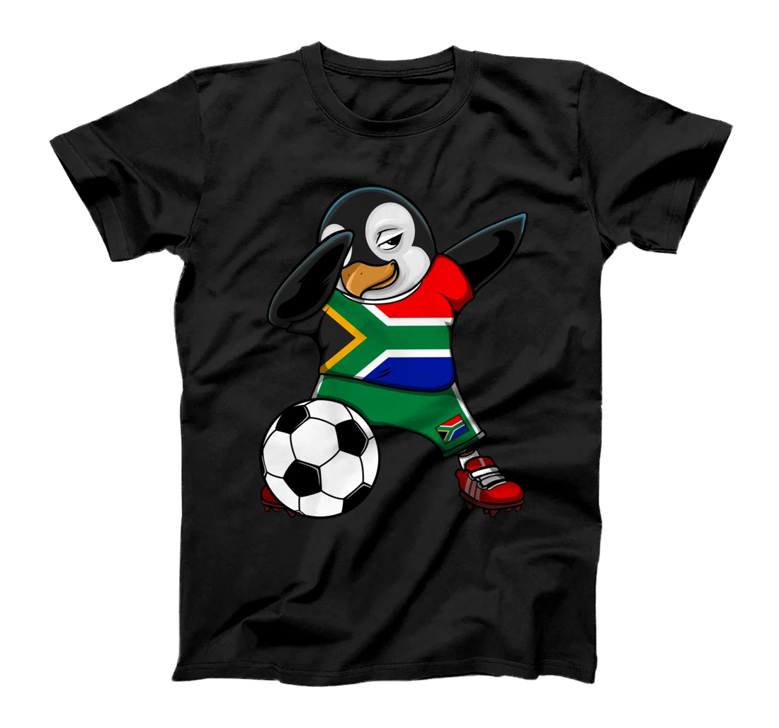 Dabbing Penguin South Africa Soccer Fans Jersey Football T-Shirt