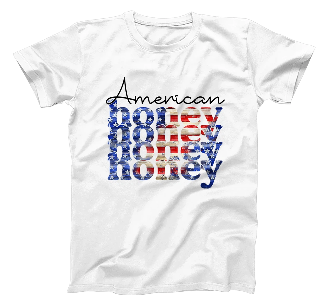 4th Of July Tee USA American Honey Fourth Of July T-Shirt, Women T-Shirt