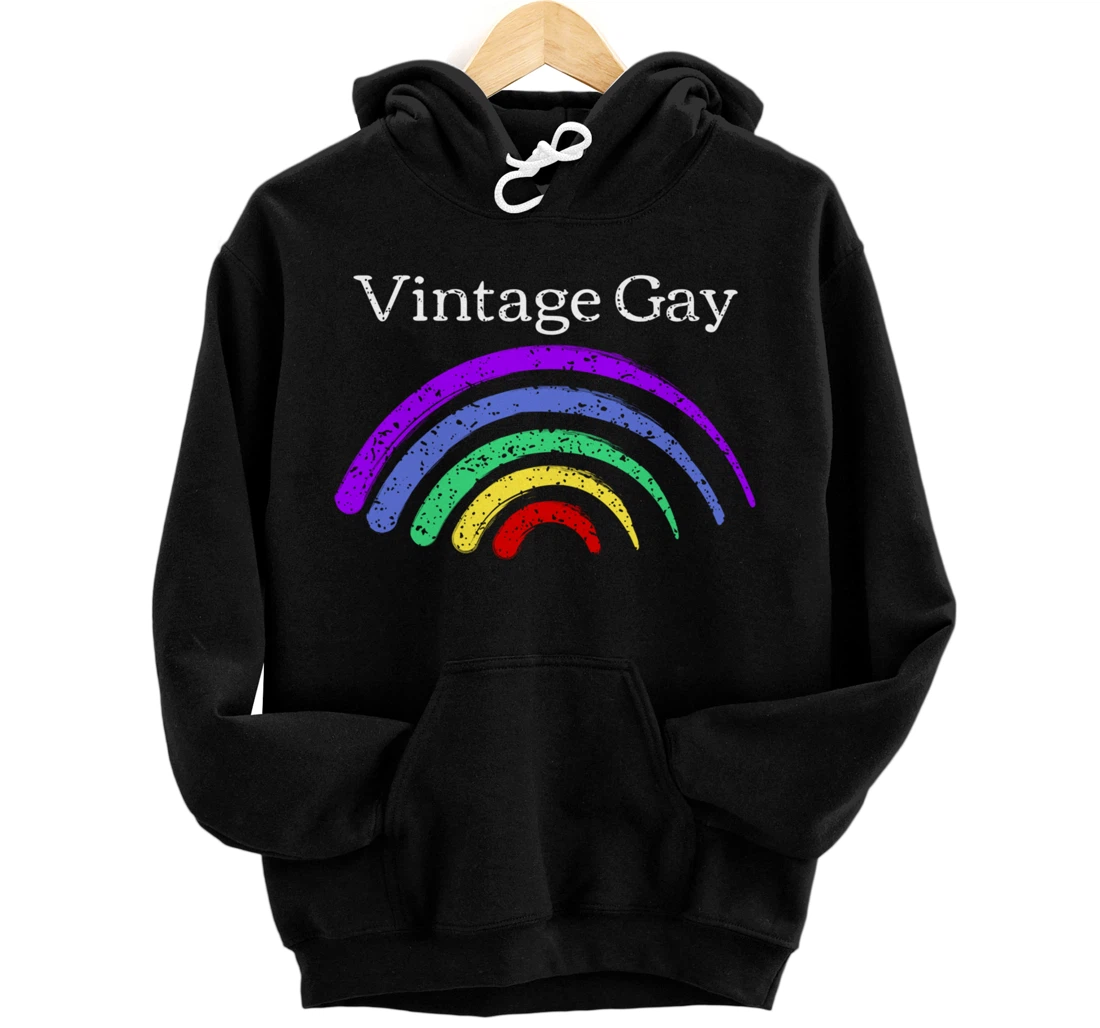 Personalized Vintage Gay LGBT Gay Pride Month Funny LGBTQ Pullover Hoodie