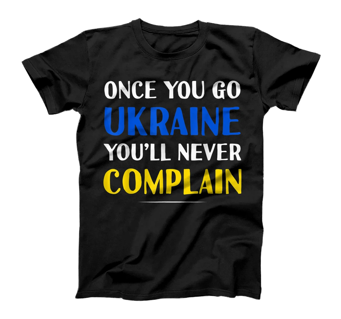 Personalized Once You Go Ukraine Funny Proud Ukrainian Wife & Husband T-Shirt, Women T-Shirt
