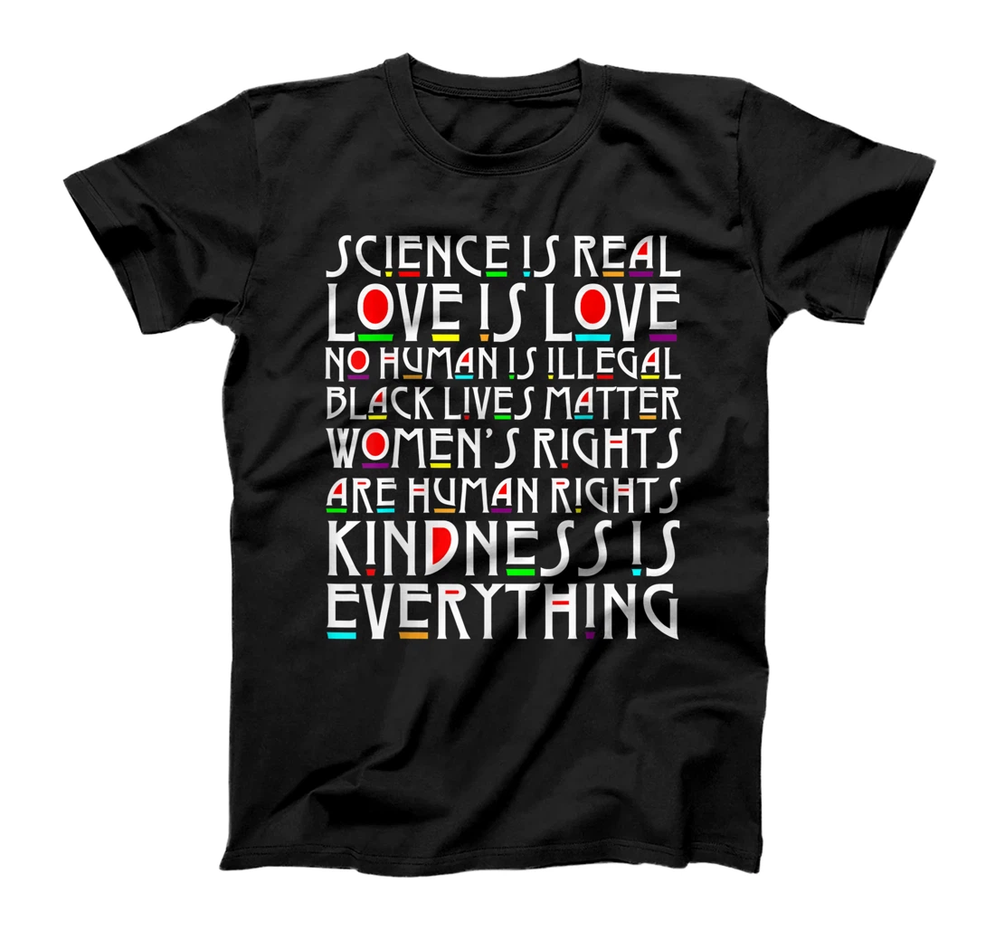 Personalized LGBT Gay Pride Love Wins Kindness Everything Science is Real T-Shirt, Kid T-Shirt and Women T-Shirt