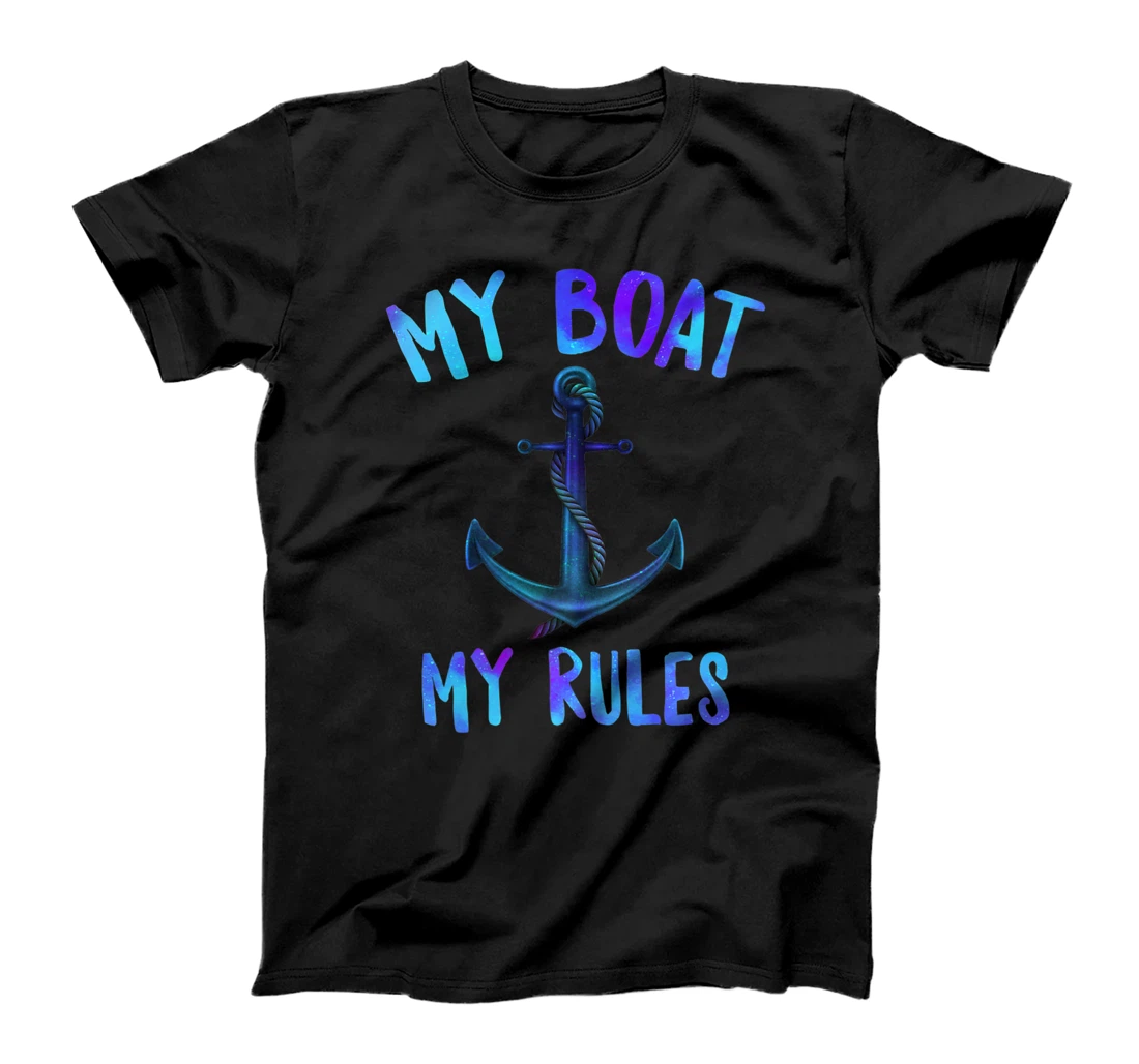 Personalized My Boat My Rules Captain Boating Lover Sailing Vacation Gift T-Shirt, Women T-Shirt