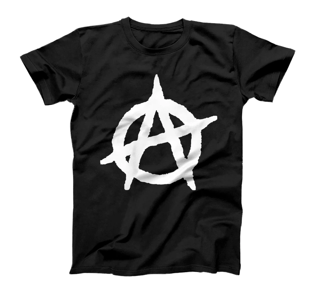 Lefty Politics Swag: Anarchy Circle-A Symbol-Sign Anarchist T-Shirt