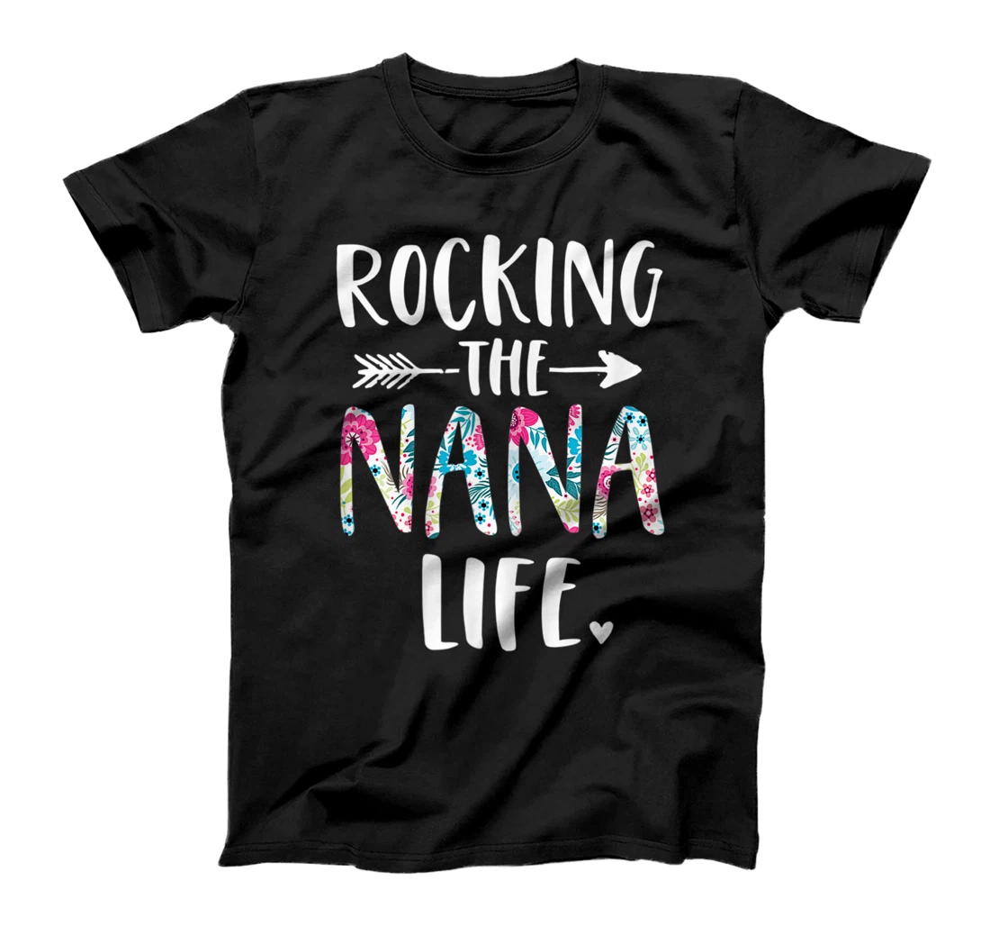 Personalized Womens Rocking the Nana Life New Grandma Granny T-Shirt, Women T-Shirt