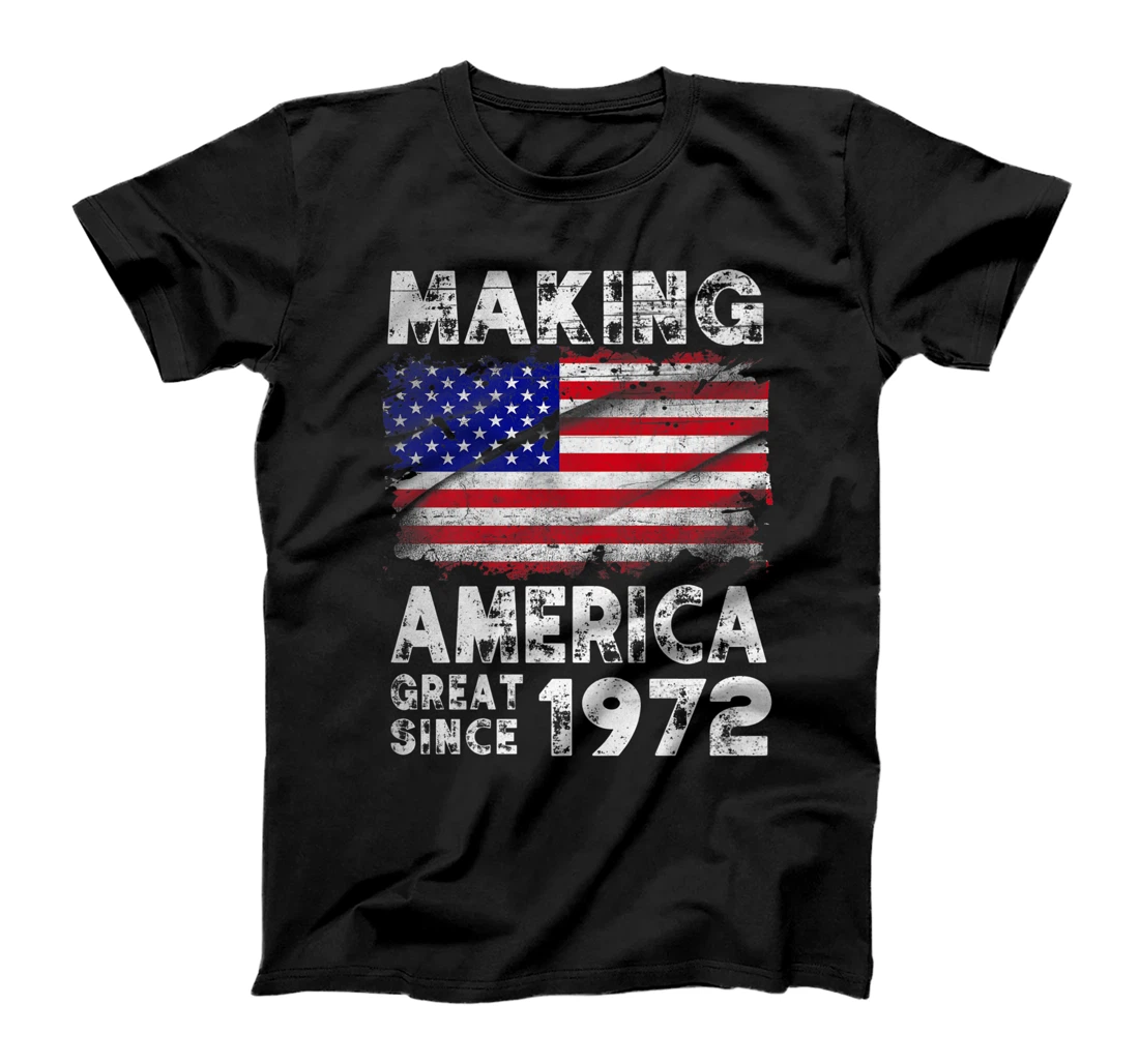 Personalized Making America Great Since 1972 Proud US Flag 4th Of July Premium T-Shirt, Kid T-Shirt and Women T-Shirt
