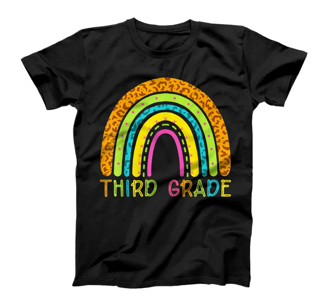 Personalized Team 3rd Third Grade Teacher Rainbow Back To School Student T-Shirt, Kid T-Shirt and Women T-Shirt