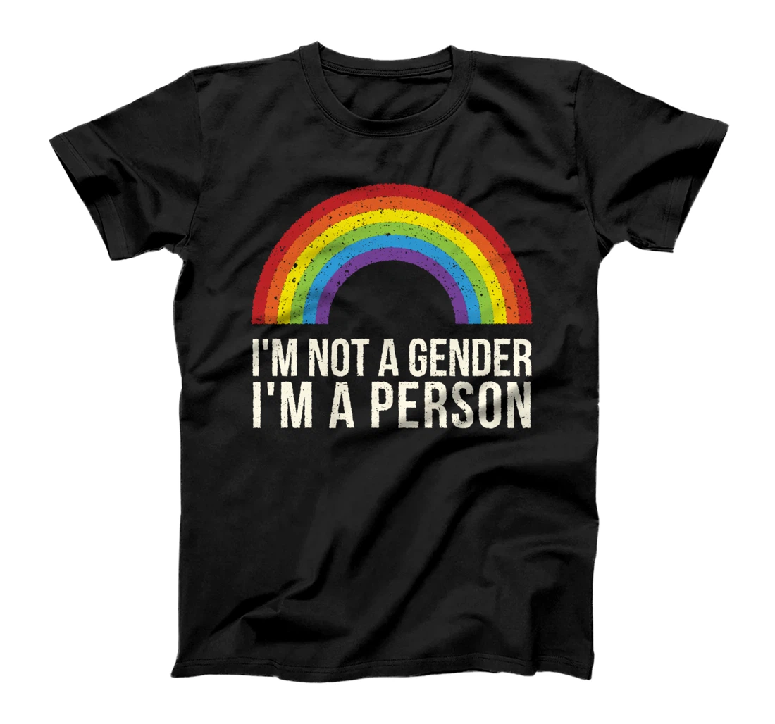 Personalized I'm Not A Gender I'm A Person LGBTQ Pride Month Pride T-Shirt