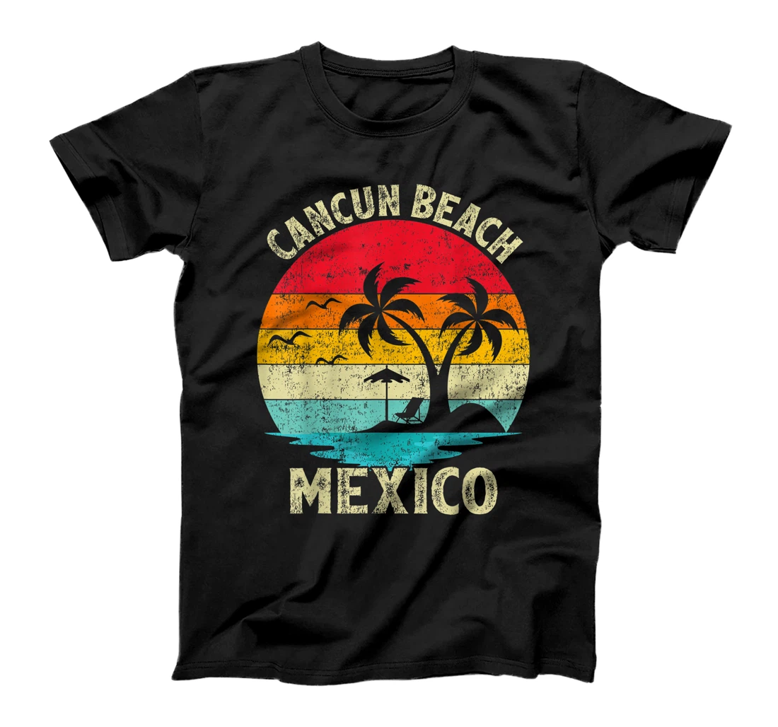 Family Vacation Vintage Retro Mexico Cancun Beach T-Shirt, Kid T-Shirt and Women T-Shirt