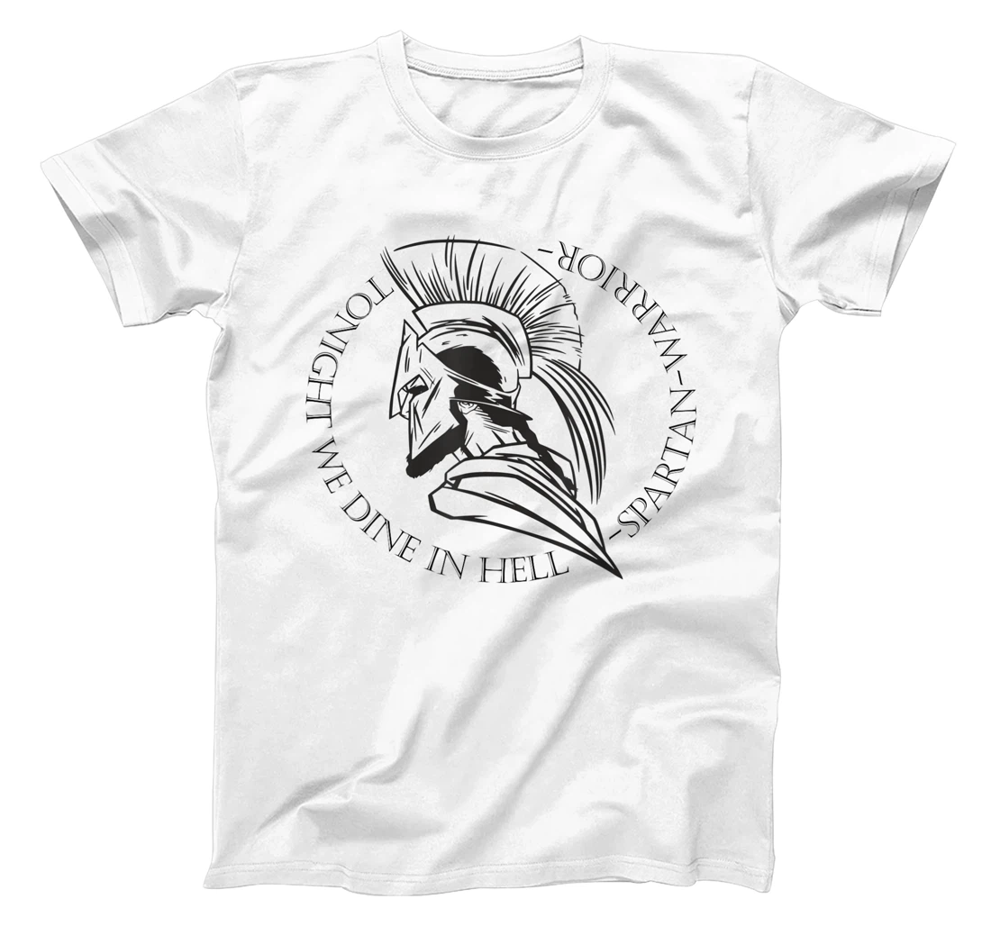 Warrior Spartan Soldier from Sparta with Cool Helmet Design T-Shirt, Women T-Shirt