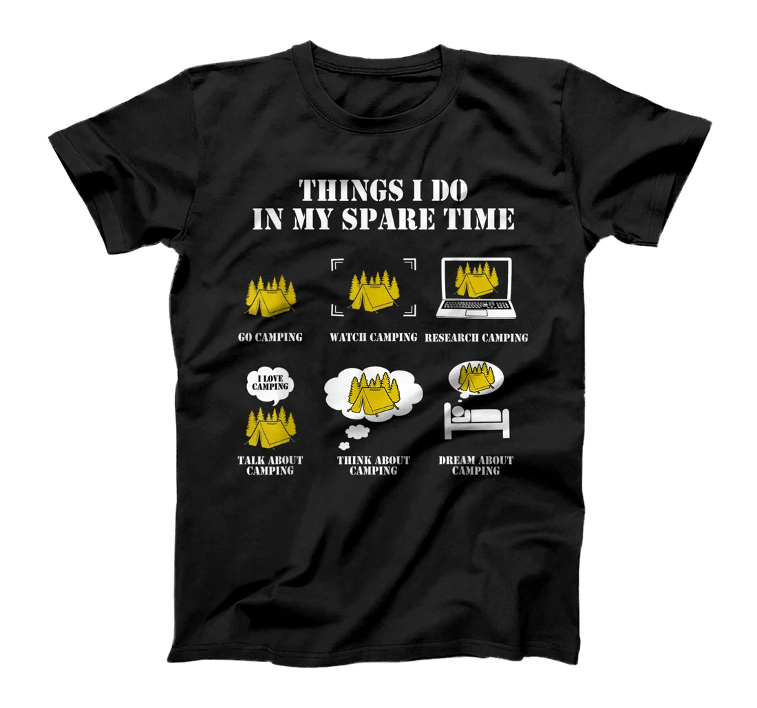 Things I do in my spare time Funny Camping T-Shirt, Women T-Shirt