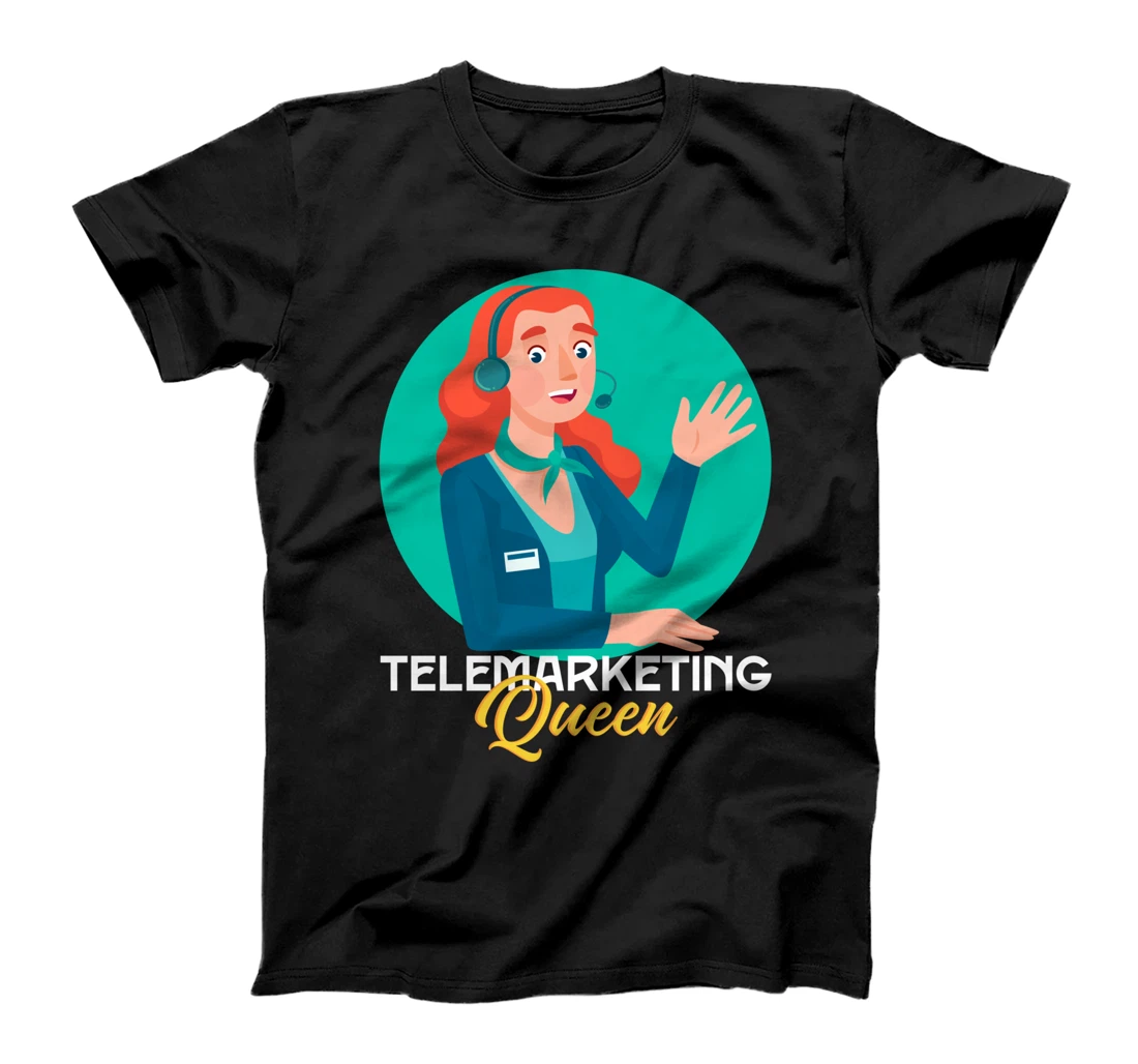 Personalized Funny Telemarketing Queen Skilled Sales Representative T-Shirt