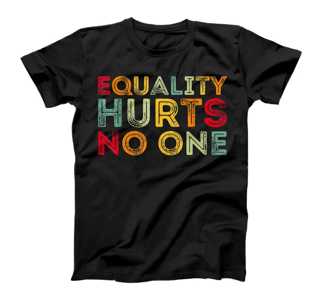 Personalized Equality Hurts No One LGBT Retro Vintage T-Shirt, Women T-Shirt