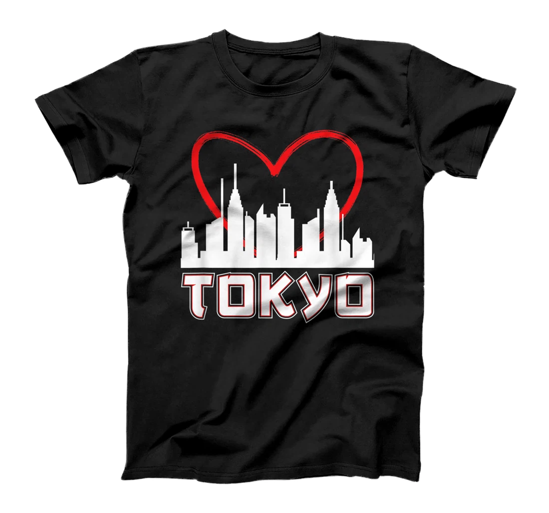 Personalized I Love Tokyo City Japan Skyline T-Shirt, Women T-Shirt