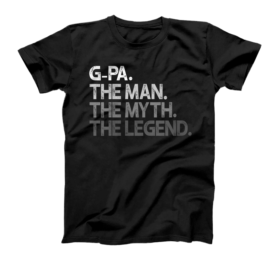 Personalized Womens G-Pa The Man Myth Legend T-Shirt, Women T-Shirt