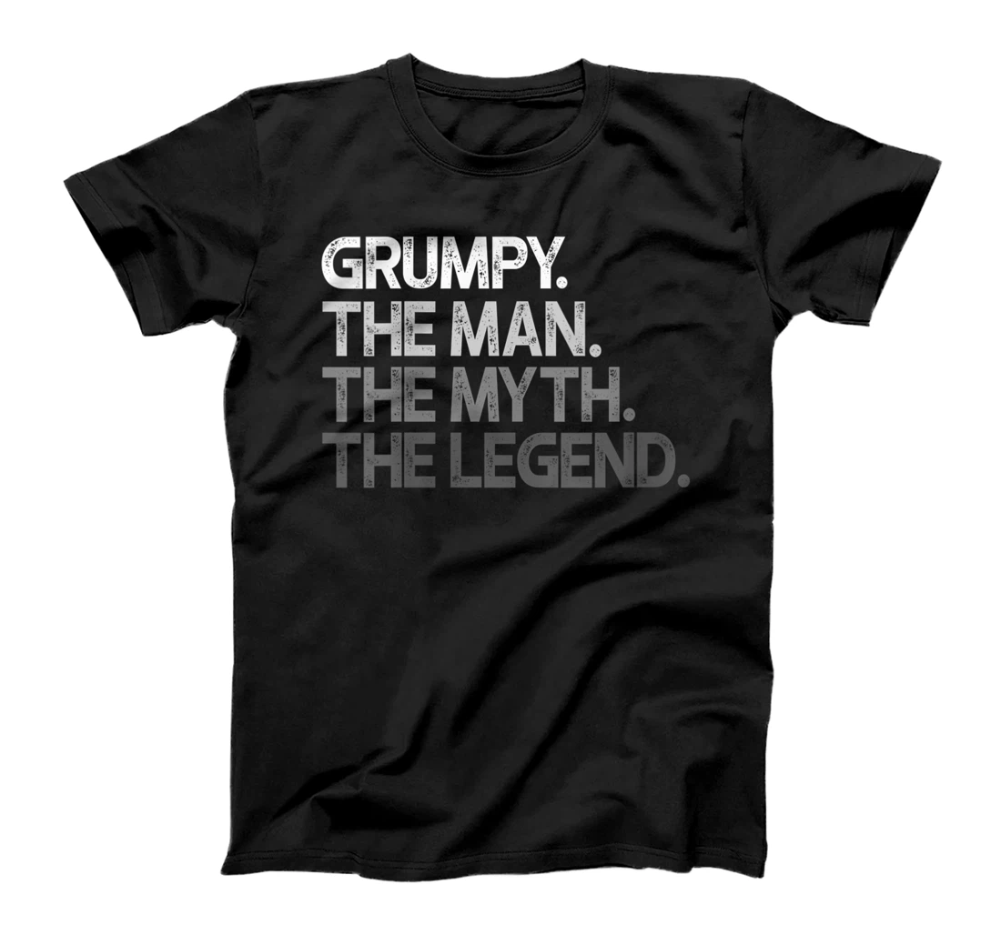 Personalized Womens Grumpy The Man Myth Legend T-Shirt, Women T-Shirt