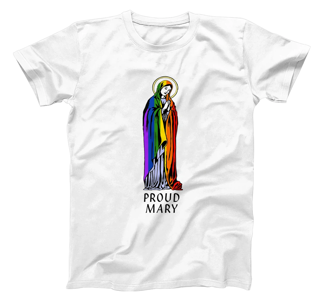 Personalized Proud Mary Rainbow Flag LGBT Gay Pride Support LGBTQ Parade T-Shirt, Women T-Shirt