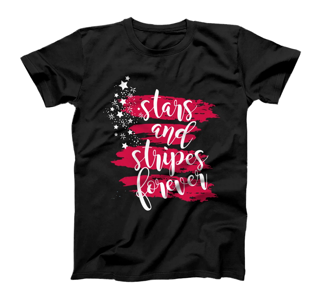 Personalized Stars And Stripes Forever Cute Patriotic Independence Day T-Shirt
