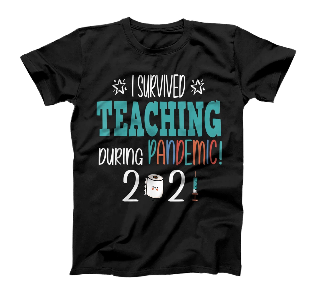 Personalized I Survived Teaching During A Pandemic Funny teacher gift T-Shirt, Women T-Shirt