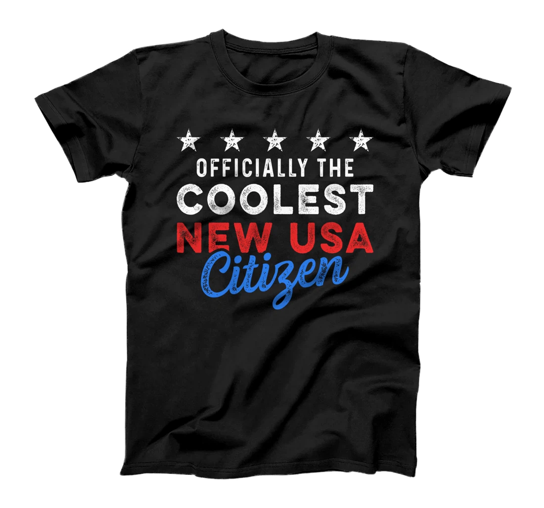 Personalized New USA Citizen Cool US Citizenship July 4th T-Shirt