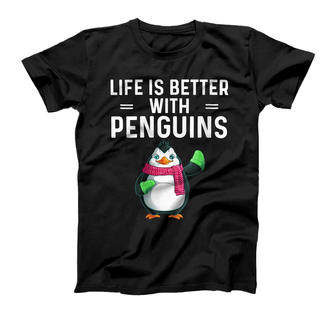 Personalized Womens Funny Penguin Gift For Men Women Bird Aquatic Winter Animal T-Shirt, Women T-Shirt