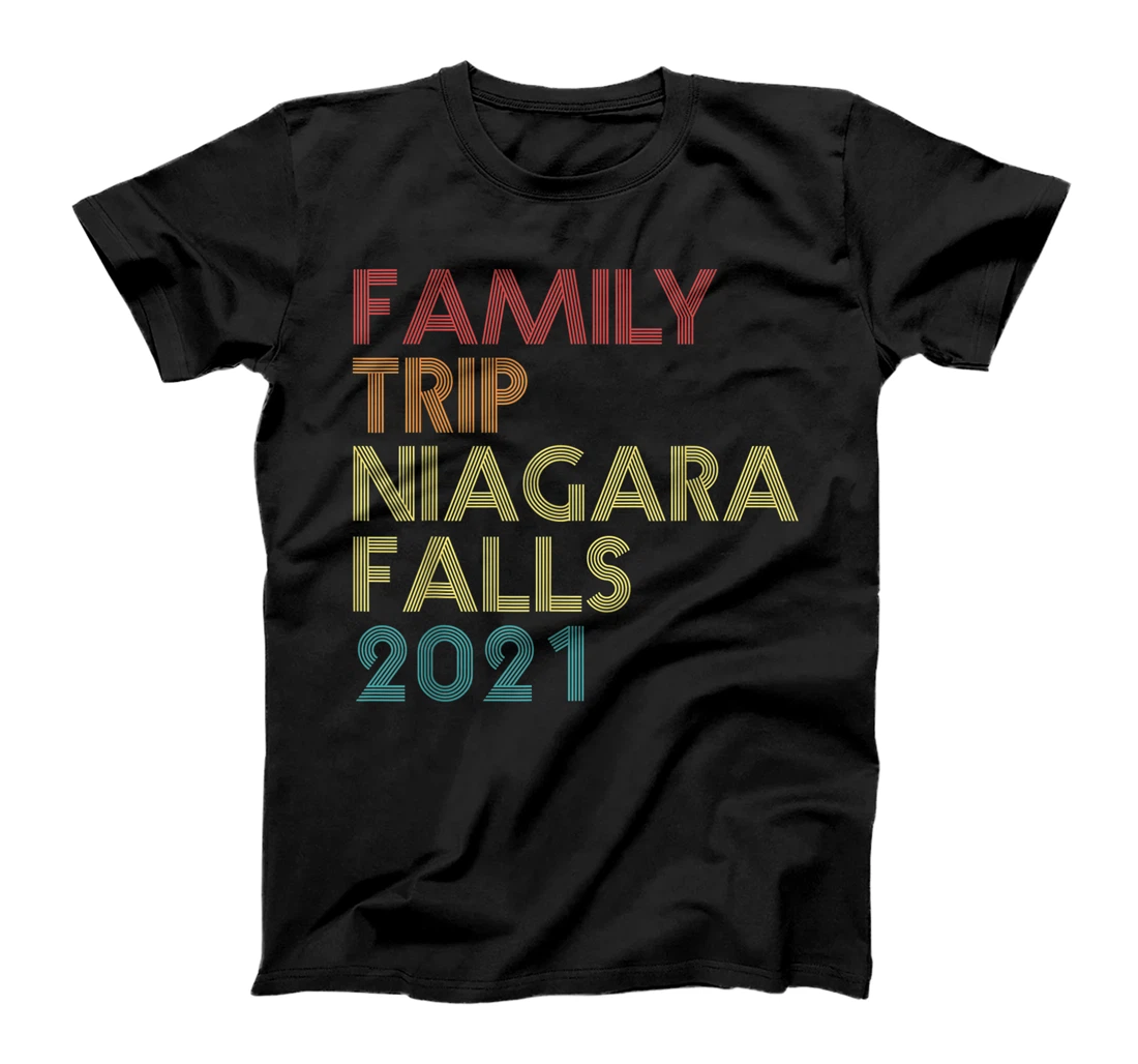 Personalized Family Trip 2021 Niagara Falls Vacation Matching Vintage T-Shirt, Women T-Shirt