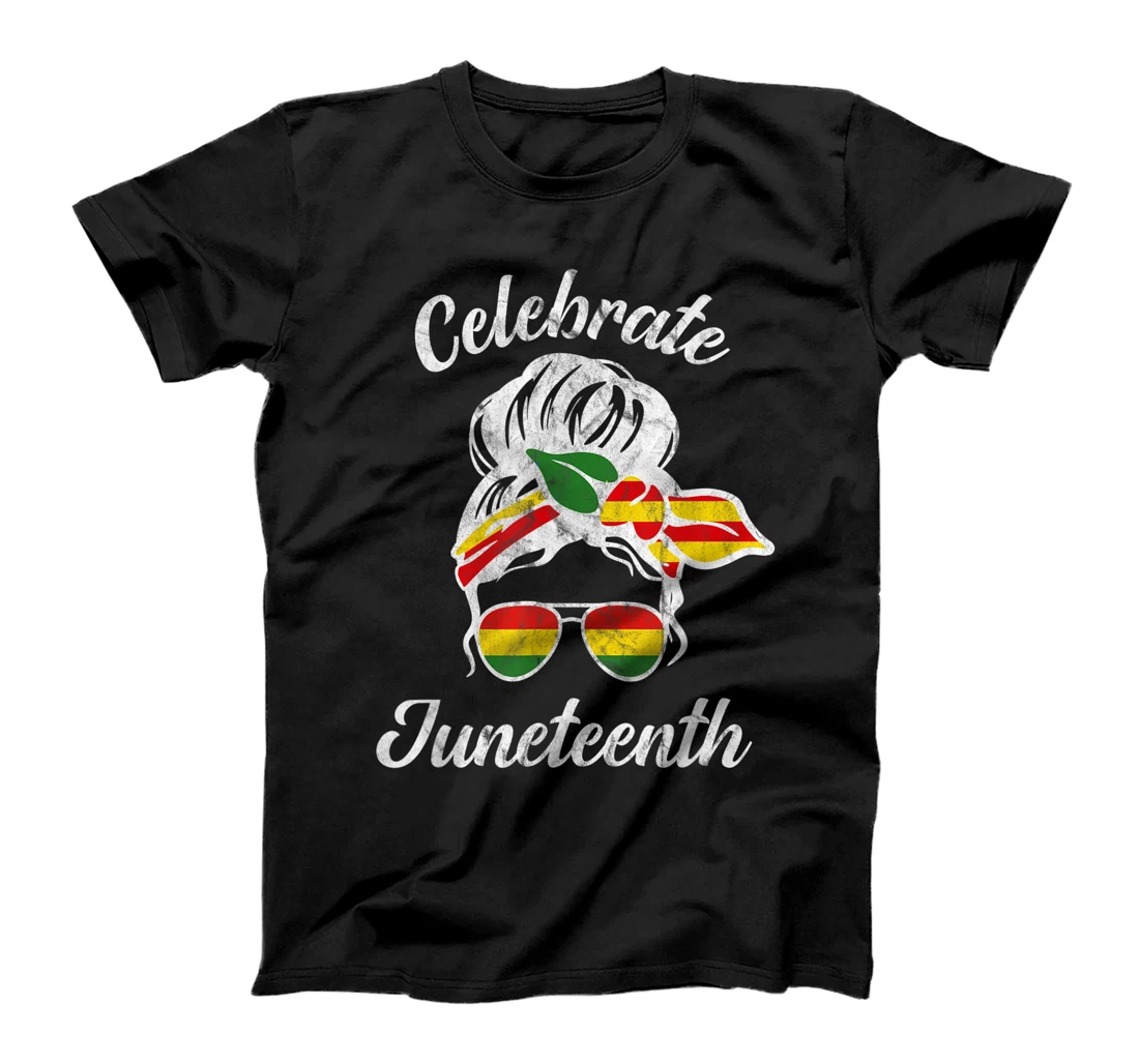 Personalized Celebrate Juneteenth Cute Women's Retro Melanin Black Pride T-Shirt, Kid T-Shirt and Women T-Shirt
