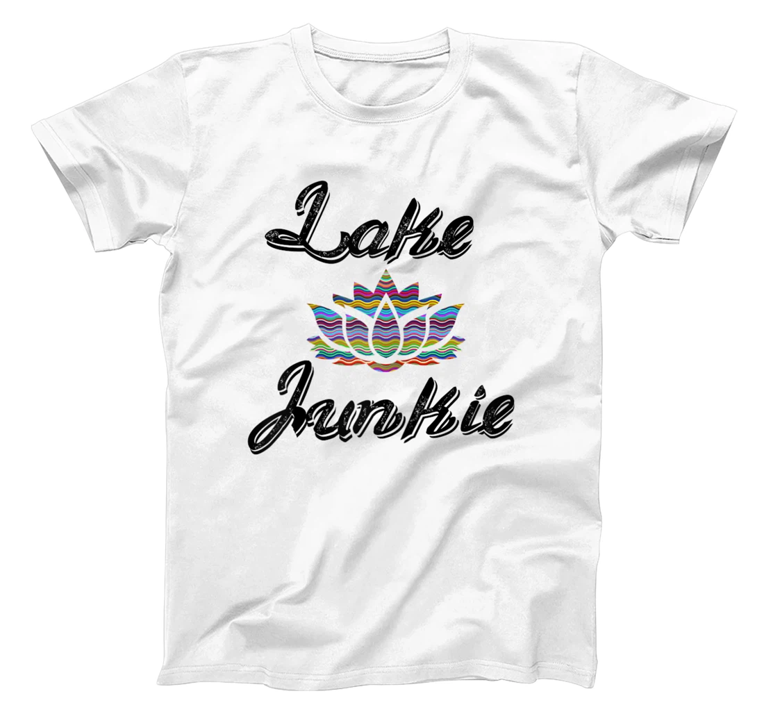 Personalized Womens Lake Junkie Outdoor Camping T-Shirt, Women T-Shirt