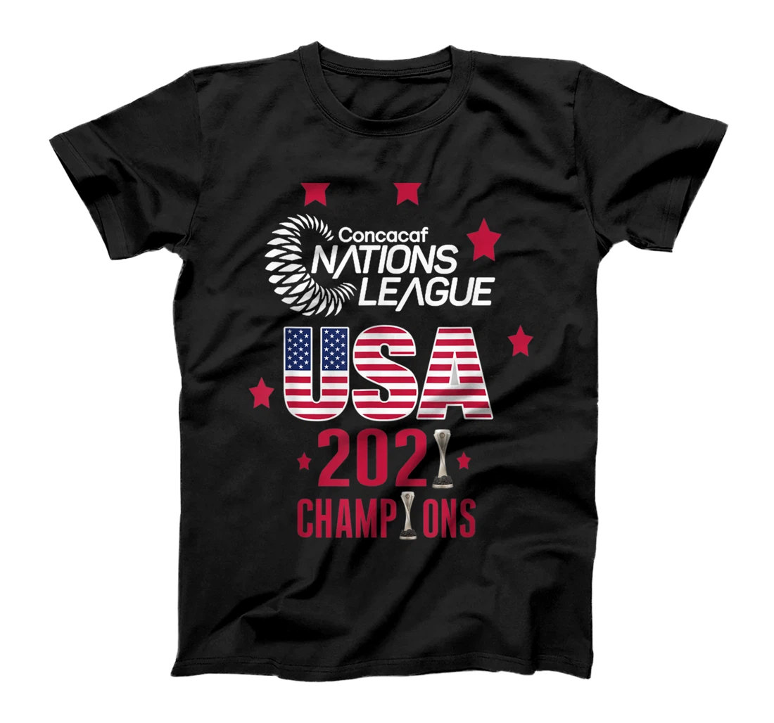 Personalized USA Soccer Champions 2021 Nations League T-Shirt, Women T-Shirt