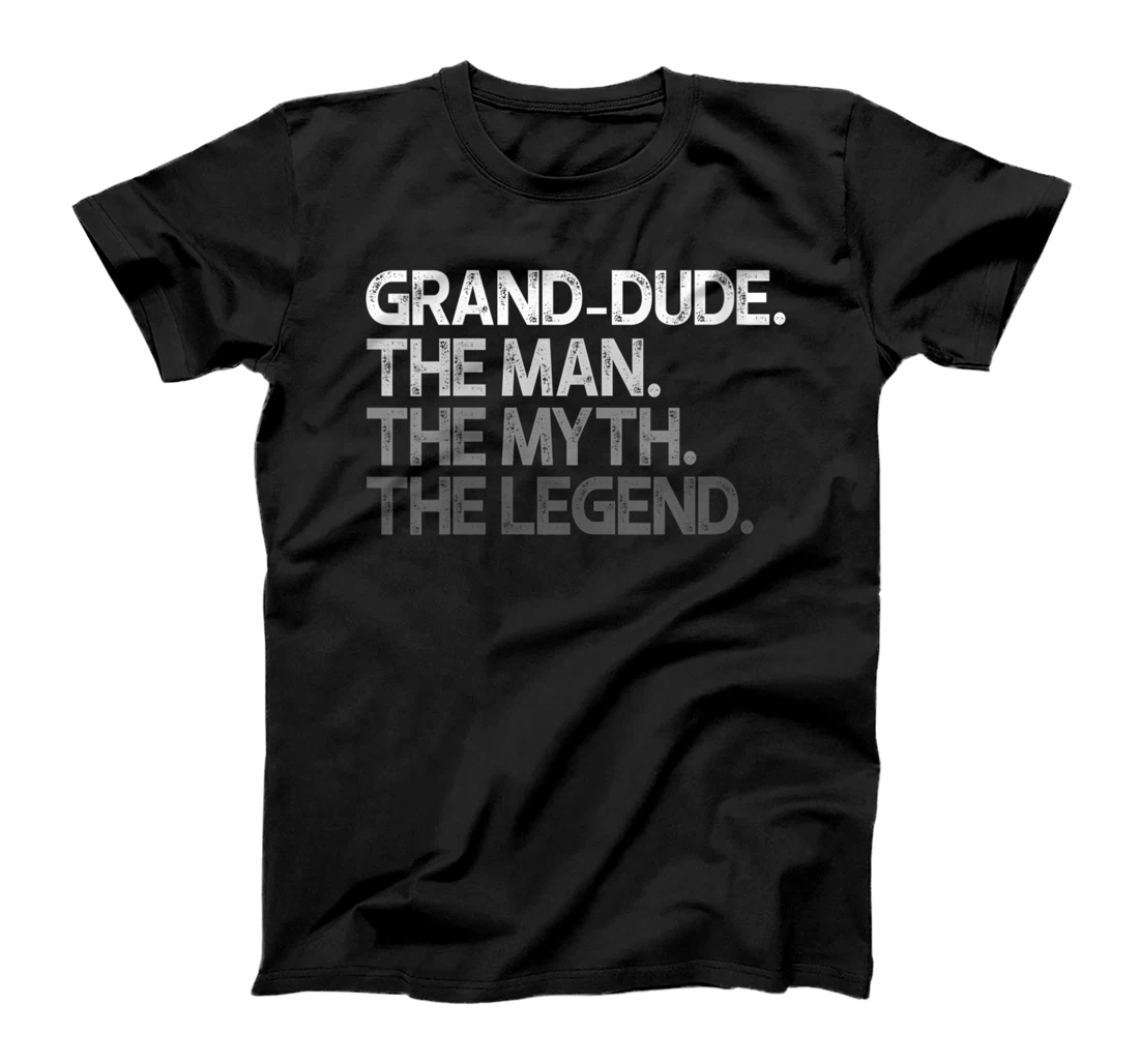 Personalized Womens Grand-Dude The Man Myth Legend T-Shirt, Women T-Shirt