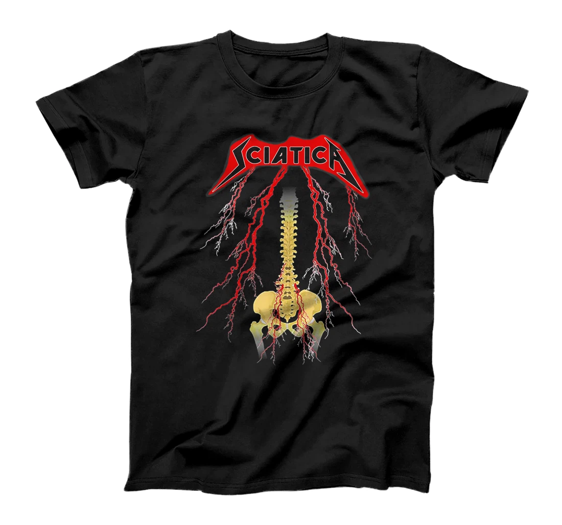 Sciatica Skeleton Metal T-Shirt, Women T-Shirt